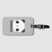 Het Kleine Beer van Panda van de klap met Persoonl Bagagelabel (Voorkant (horizontaal))