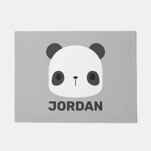 Het Kleine Beer van Panda van de klap met Persoonl Deurmat (Voorkant)