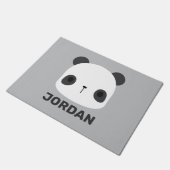 Het Kleine Beer van Panda van de klap met Persoonl Deurmat (Schuin)