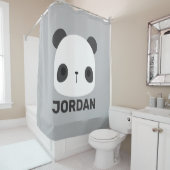 Het Kleine Beer van Panda van de klap met Persoonl Douchegordijn (In situ)