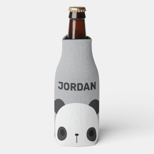 Het Kleine Beer van Panda van de klap met Persoonl Flesjeskoeler (Fles Voorkant)