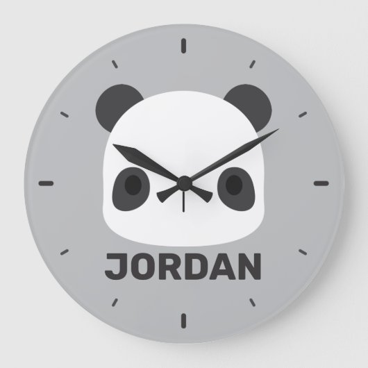 Het Kleine Beer van Panda van de klap met Persoonl Grote Klok (Voorkant)