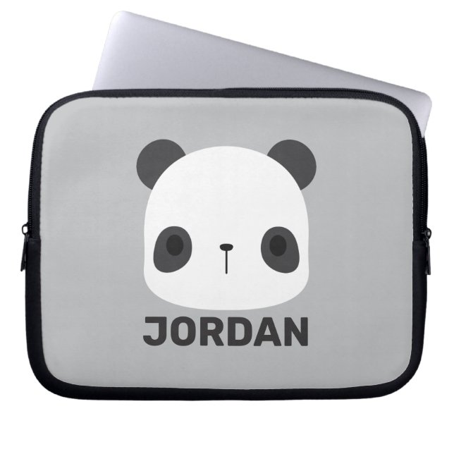 Het Kleine Beer van Panda van de klap met Persoonl Laptop Sleeve (Voorkant)