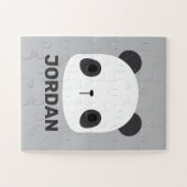 Het Kleine Beer van Panda van de klap met Persoonl Legpuzzel (Horizontaal)