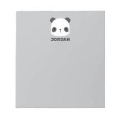 Het Kleine Beer van Panda van de klap met Persoonl Notitieblok (Voorkant)