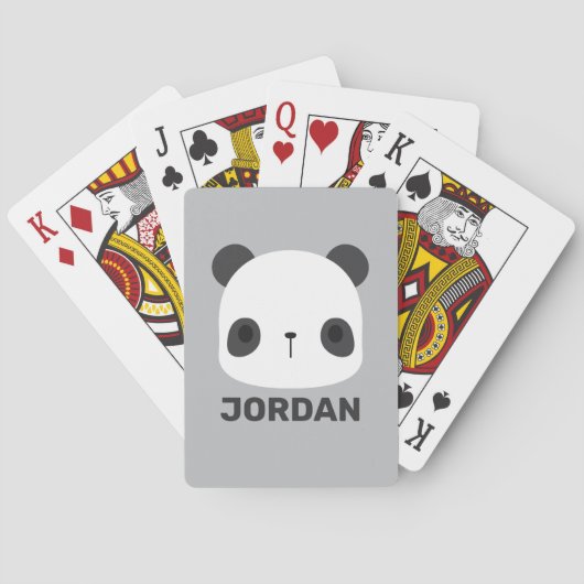 Het Kleine Beer van Panda van de klap met Persoonl Pokerkaarten (Achterkant)