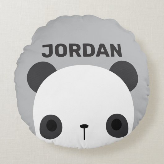 Het Kleine Beer van Panda van de klap met Persoonl Rond Kussen (Voorkant)