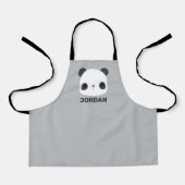 Het Kleine Beer van Panda van de klap met Persoonl Schort (Voorkant)
