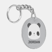 Het Kleine Beer van Panda van de klap met Persoonl Sleutelhanger (Voorkant Links)