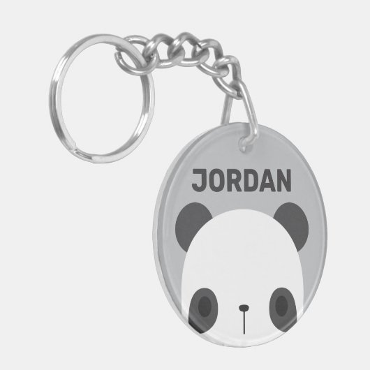 Het Kleine Beer van Panda van de klap met Persoonl Sleutelhanger (Voorkant Links)