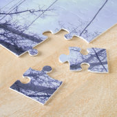 Het kleine blauwe huis legpuzzel (Zijkant)