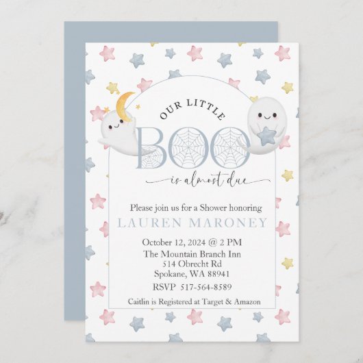 Het kleine boek is bijna Halloween Kaart (Voorkant / Achterkant)