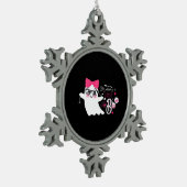 Het kleine boek van mama Halloween Tin Sneeuwvlok Ornament (Links)