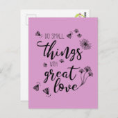 Het kleine Citaat van Dingen past kleurenBriefkaar Briefkaart (Voorkant / Achterkant)