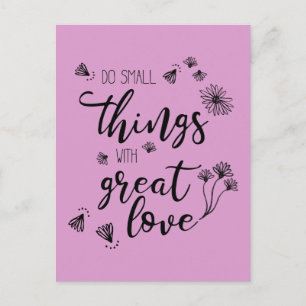 Het kleine Citaat van Dingen past kleurenBriefkaar Briefkaart