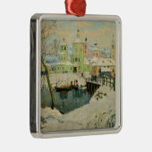 Het kleine dorp Torzhok, 1917 Metalen Ornament (Rechts)