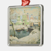 Het kleine dorp Torzhok, 1917 Metalen Ornament (Links)