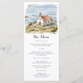 Het Kleine Kapel Bij Het Bruiloftszeestrand Menu (Voorkant)