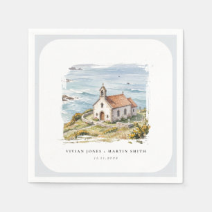 Het Kleine Kapelletje Bij De Zee Bruiloft Servet
