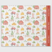 Het Kleine Kinder Patroon van de Boer van de klap  Cadeaupapier (Vlak)