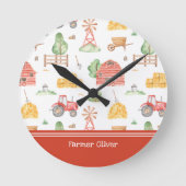 Het Kleine Kinder Patroon van de Boer van de klap  Ronde Klok (Voorkant)