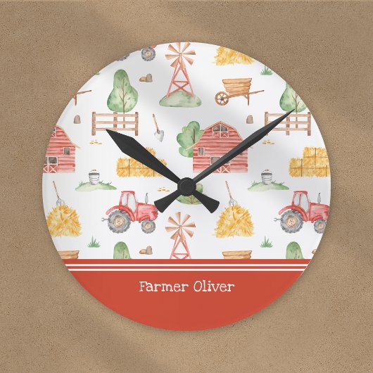 Het Kleine Kinder Patroon van de Boer van de klap  Ronde Klok