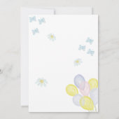 Het kleine konijnengeslacht onthult een uitnodigin kaart (Achterkant)