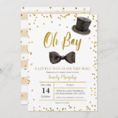 Het kleine Man is onderweg de Uitnodiging van het (Voorkant / Achterkant)