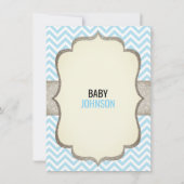 Het kleine Man is onderweg | Mustache Baby shower Kaart (Achterkant)