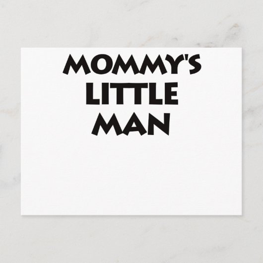 Het kleine Man van mama Briefkaart (Voorkant)