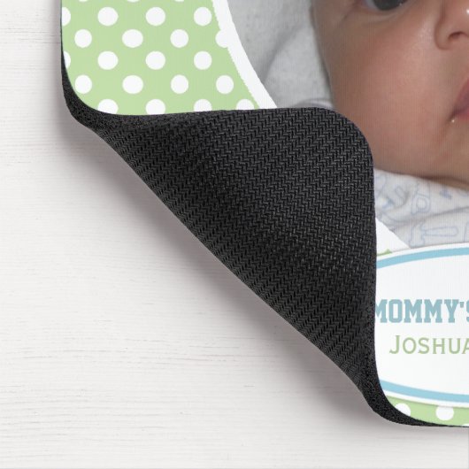 Het kleine Man van mama: Groen hart: Afbeelding Mo Muismat (Hoek)