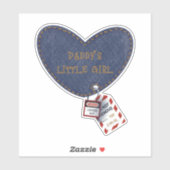 Het kleine meisje van de elektricien papa sticker (Vel)