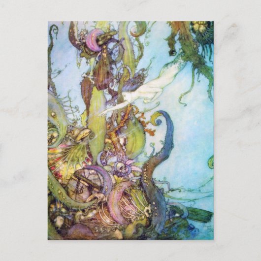 Het kleine Mermaid  briefkaart (Voorkant)