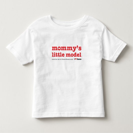 Het kleine model van mama - Kind T-shirt (Voorkant)
