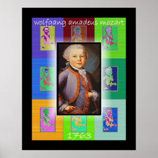 Het kleine Mozart van de Pop Poster