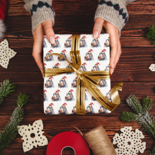 Het kleine nijlpaard van de Kerstman Cadeaupapier