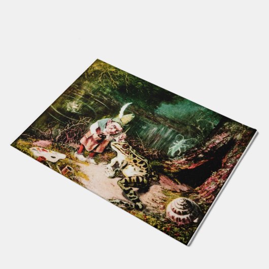 Het kleine oude Man van de Bossen  Fairy Tale Deurmat (Schuin)
