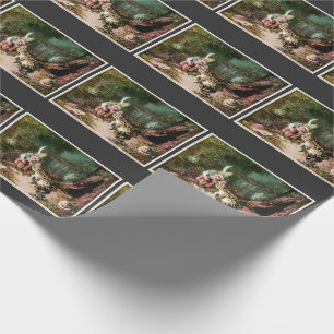 Het kleine oude Man van de Bossen Muurlijke Post Cadeaupapier