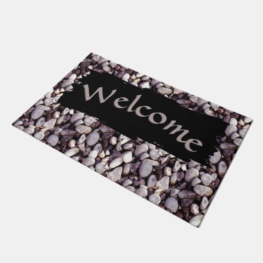 Het kleine Pebbles Novelty Welkom Deurmat (Schuin)