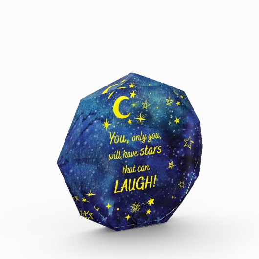 Het kleine Prince Quote met sterren Fotoblokken (Links)