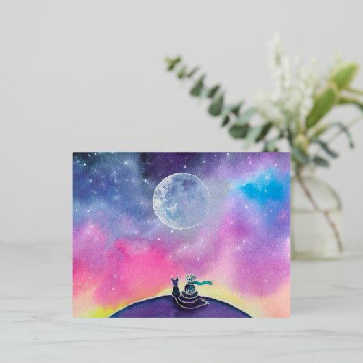 Het kleine prins briefkaart (Staand Voorkant)