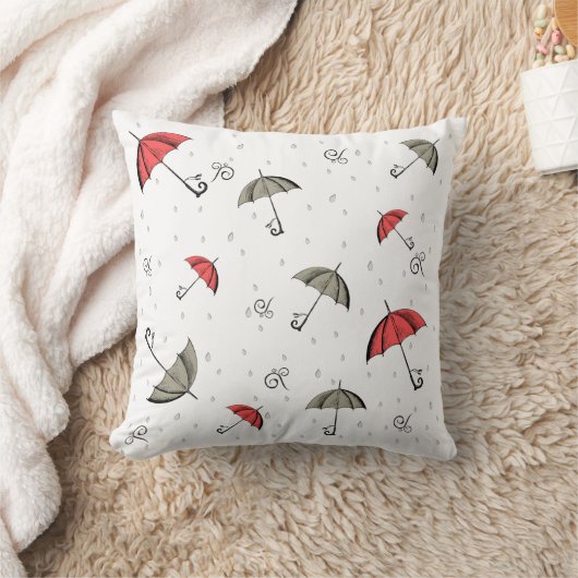 Het kleine rode paraplu kussen (Deken)