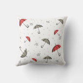 Het kleine rode paraplu kussen (Achterkant)