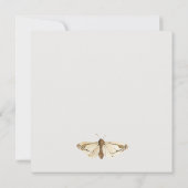 Het kleine roze Baby shower van de dragonfly van d Kaart (Achterkant)