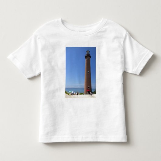 Het kleine Sable Point Light op Lake Michigan Kinder Shirts (Voorkant)