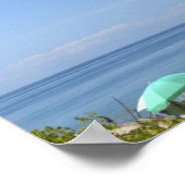 Het kleine Sable Point Light op Lake Michigan Poster (Hoek)