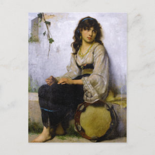 Het kleine Tambourine-meisje ~ Briefkaart