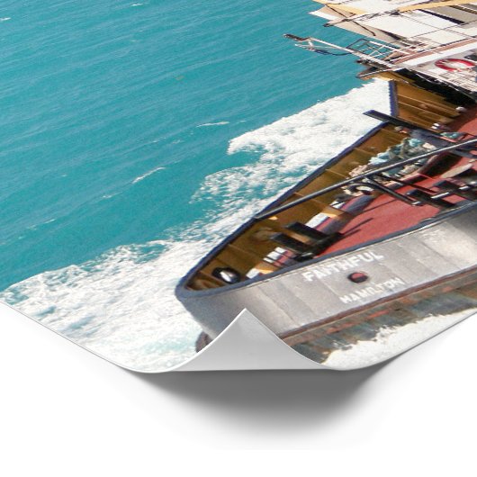 Het kleine tapje dat kon afdrukken poster (Hoek)