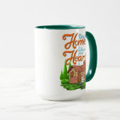 Het kleine thuis is waar je hart een gigantisch ha mok (Voorkant rechts)