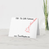 Het kleine Wenskaart van de Visser Kaart (Achterkant)